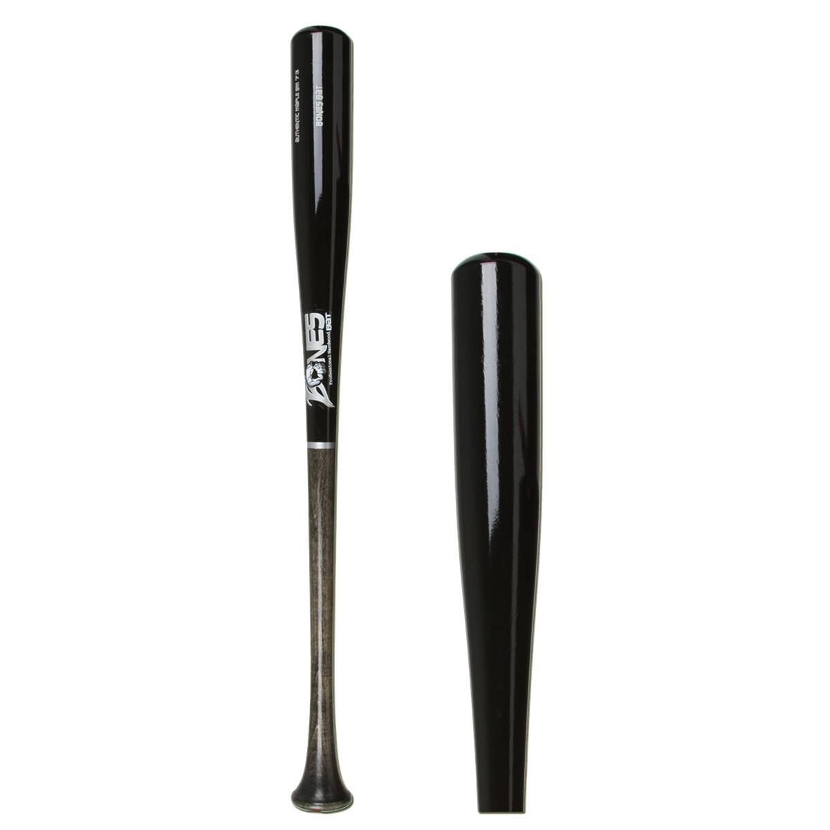 Bones Bat Maple Wood Baseball Bat BM73 Adult Gray/Black
