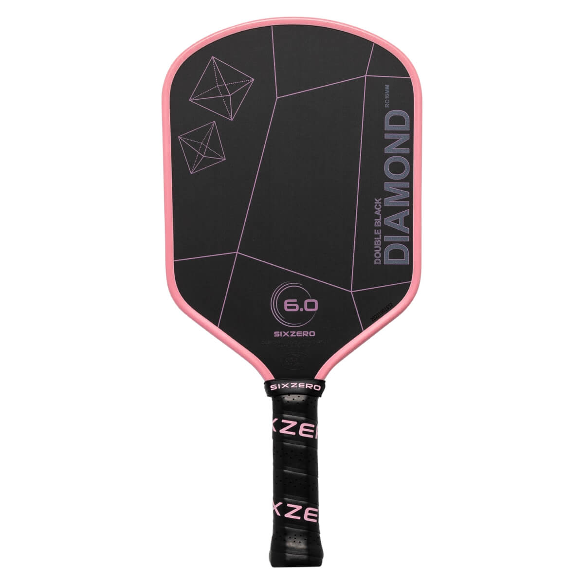 Six Zero Double Black Diamond Control 16mm Carbon Fiber Pickleball Paddle: Image #440726