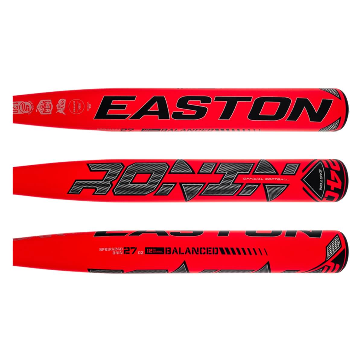 Batte De Softball Easton Ronin 27 Oz - Équilibrée, Paroi Simple - Modèle SP21RA240 (Occasion)