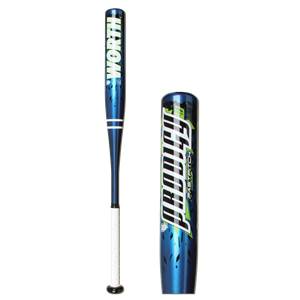 Side view of a blue softball bat with WORTH and PRODIGY FASTPITCH text.