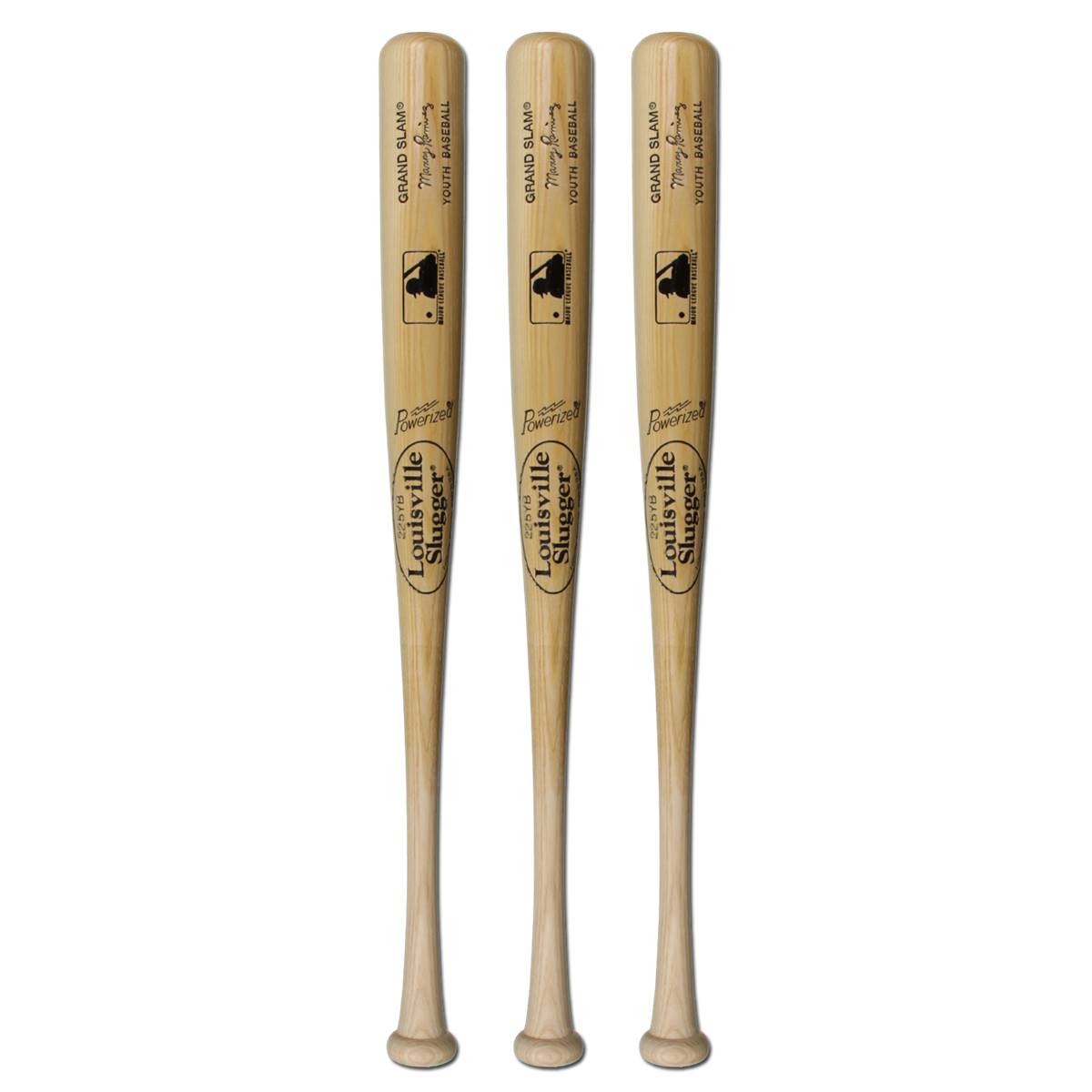 Bat Pack Louisville Slugger Ash Wood Bat MLB225YB Youth 3Pack
