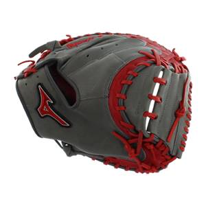 Mizuno MVP Prime SE Catchers Mitt: GXC50PSE4- Smoke/Red: Image #309153