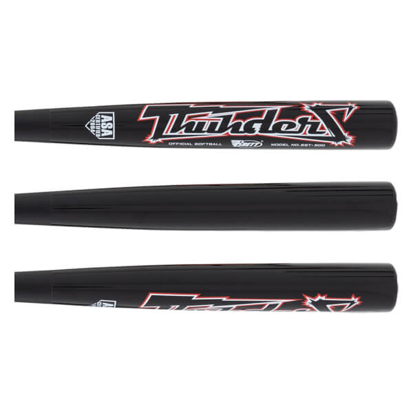 Brett Bros. Thunder Bamboo/Maple Wood ASA Slow Pitch Softball Bat: SST500 Black: Image #457779