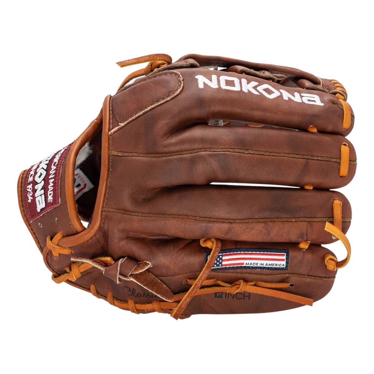 Nokona Walnut 12" Baseball Glove: W-1200H: Image #433367
