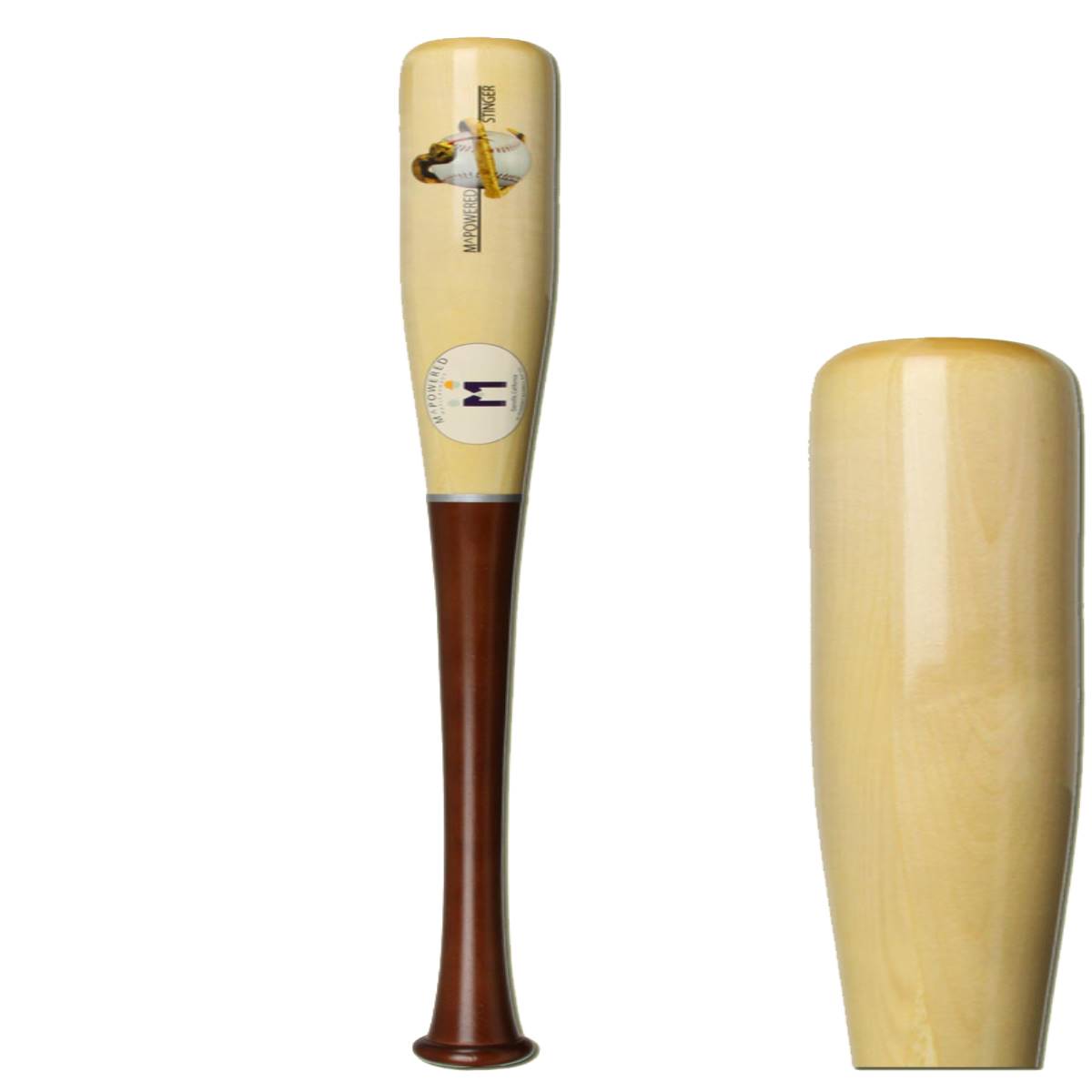 M^Powered Stinger Hybrid Baseball Bat MPSTING Natural/Walnut Adult