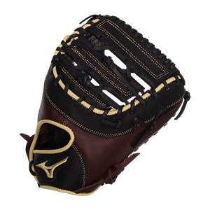Mizuno MVP Prime 12.5'' First Base Mitt: GXF50B3BC Black/Cherry: Image #379645