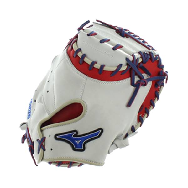 Mizuno MVP Prime 34" Catcher's Mitt GXC50PSE3 Silver / Red / Royal