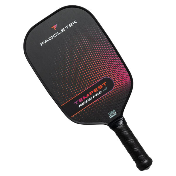 Paddletek Tempest Reign Pro V3 Middleweight Carbon Fiber Pickleball Paddle: Image #436254