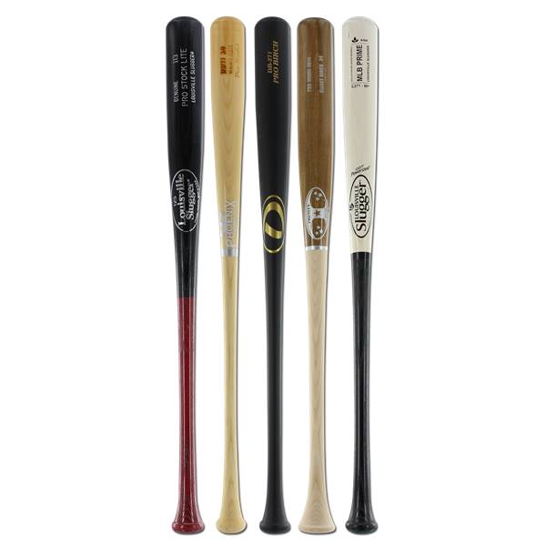 Single Assorted Miscellaneous Adult Wood Baseball Bat Ash, Birch