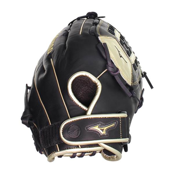 Mizuno MVP Prime SE 14'' Slow Pitch Softball Glove: GMVP1400PSES8  Black/Gold: Image #380318