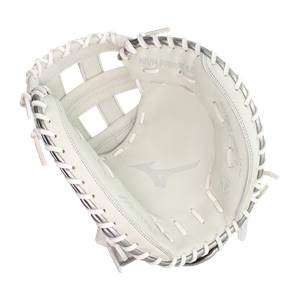 Mizuno MVP Prime SE 34'' Fastpitch Catcher's Mitt: GXS50PSE8 White/Silver: Image #380349