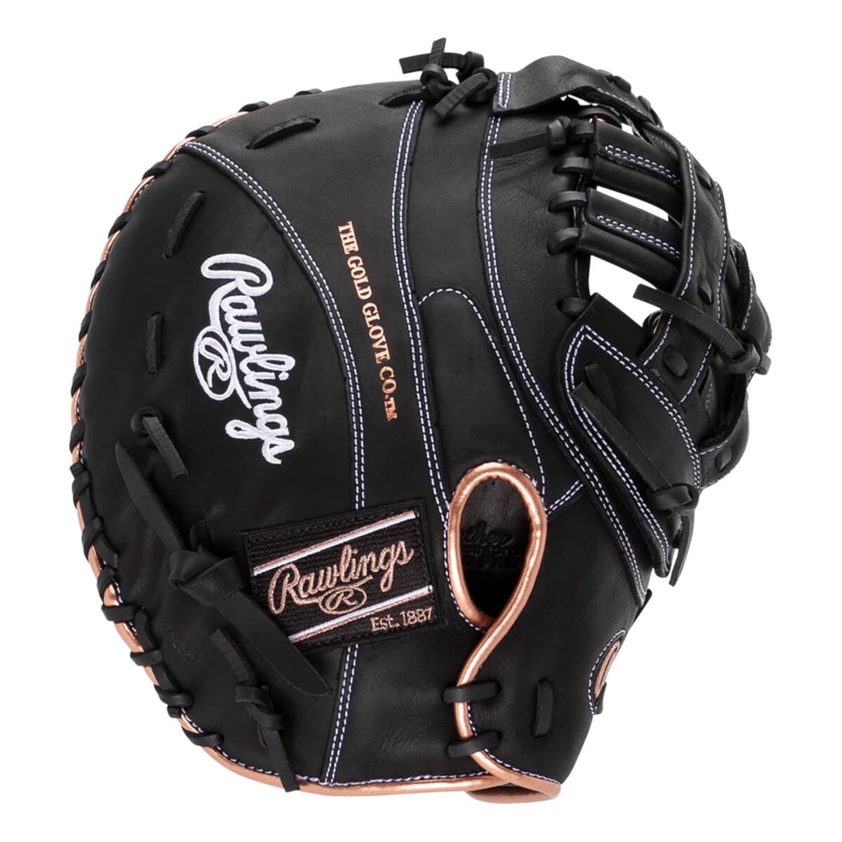 Rawlings R9 12.5" Fastpitch Softball First Base Mitt: RR9SBFBM-17B: Image #447116