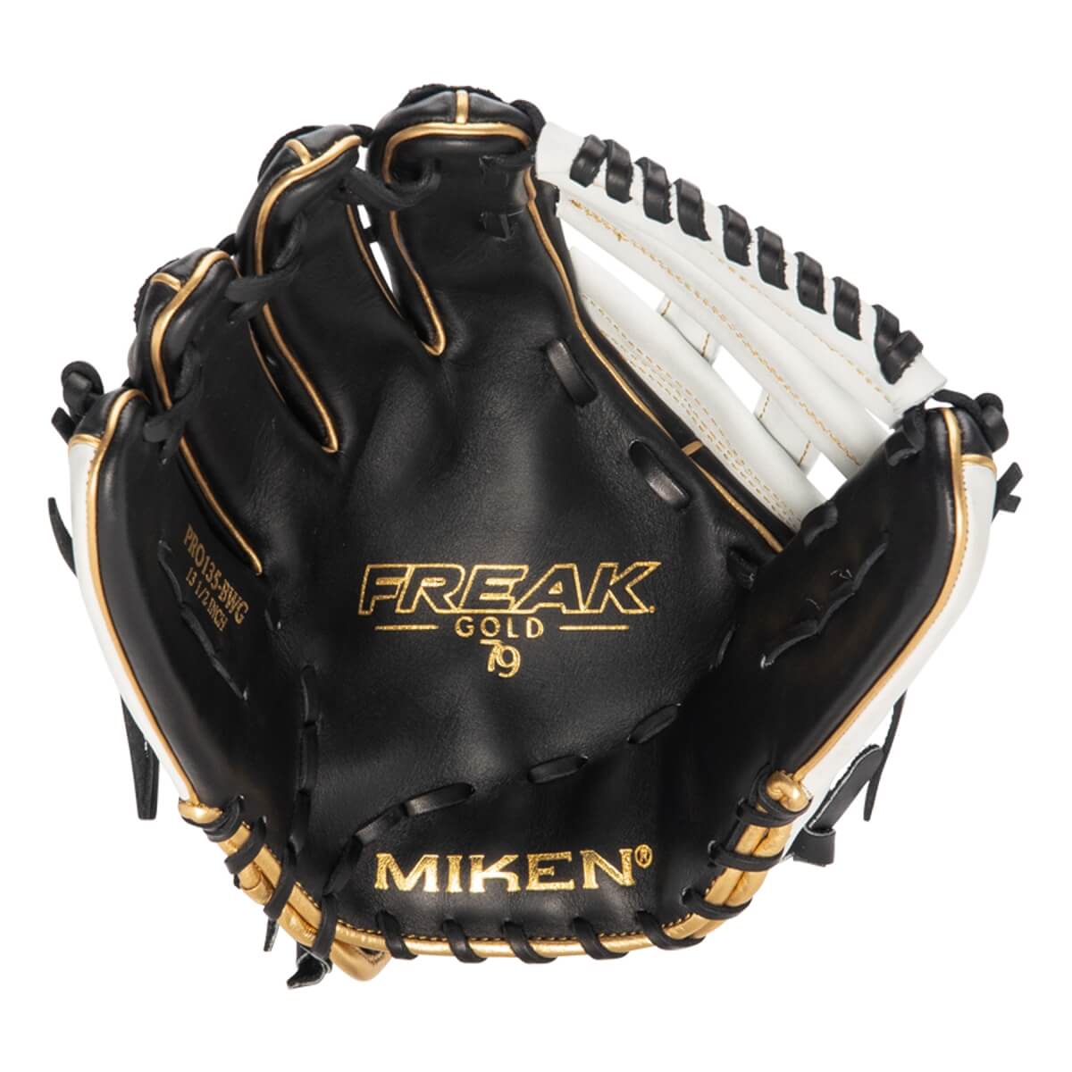 Miken Pro Series Freak Gold 13.5" Slow Pitch Softball Glove: PRO135-BWG: Image #421201