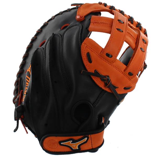 Mizuno MVP Prime SE Fastpitch Catchers Mitt: GXS50PSEF4- Black/Orange: Image #309562