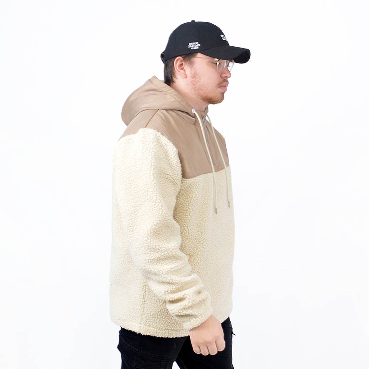 mens baseball pullover jacket