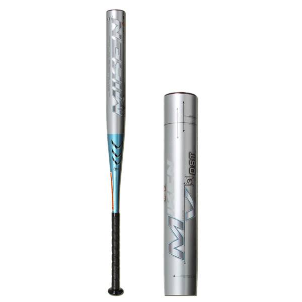 Batte De Softball Miken MV3 DST Fastpitch – 34 Pouces, 24 Oz, Carbone