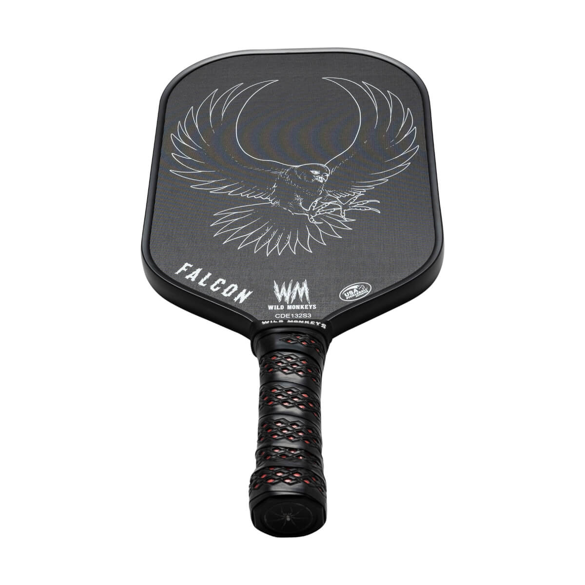 Wild Monkeys Falcon-E Raw Lightweight Carbon Fiber Pickleball Paddle: Image #432088
