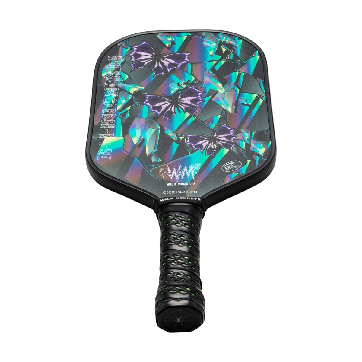 Wild Monkeys Nightshade-E 3K Carbon Fiber Pickleball Paddle: Image #432106