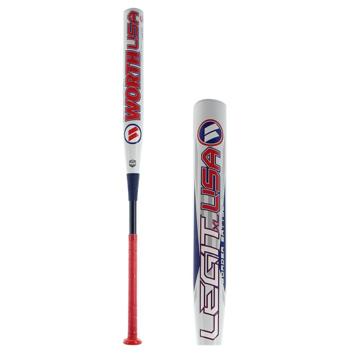 2017 Worth Legit USA 13.5" XL ASA Slow Pitch Softball Bat WBBLGA