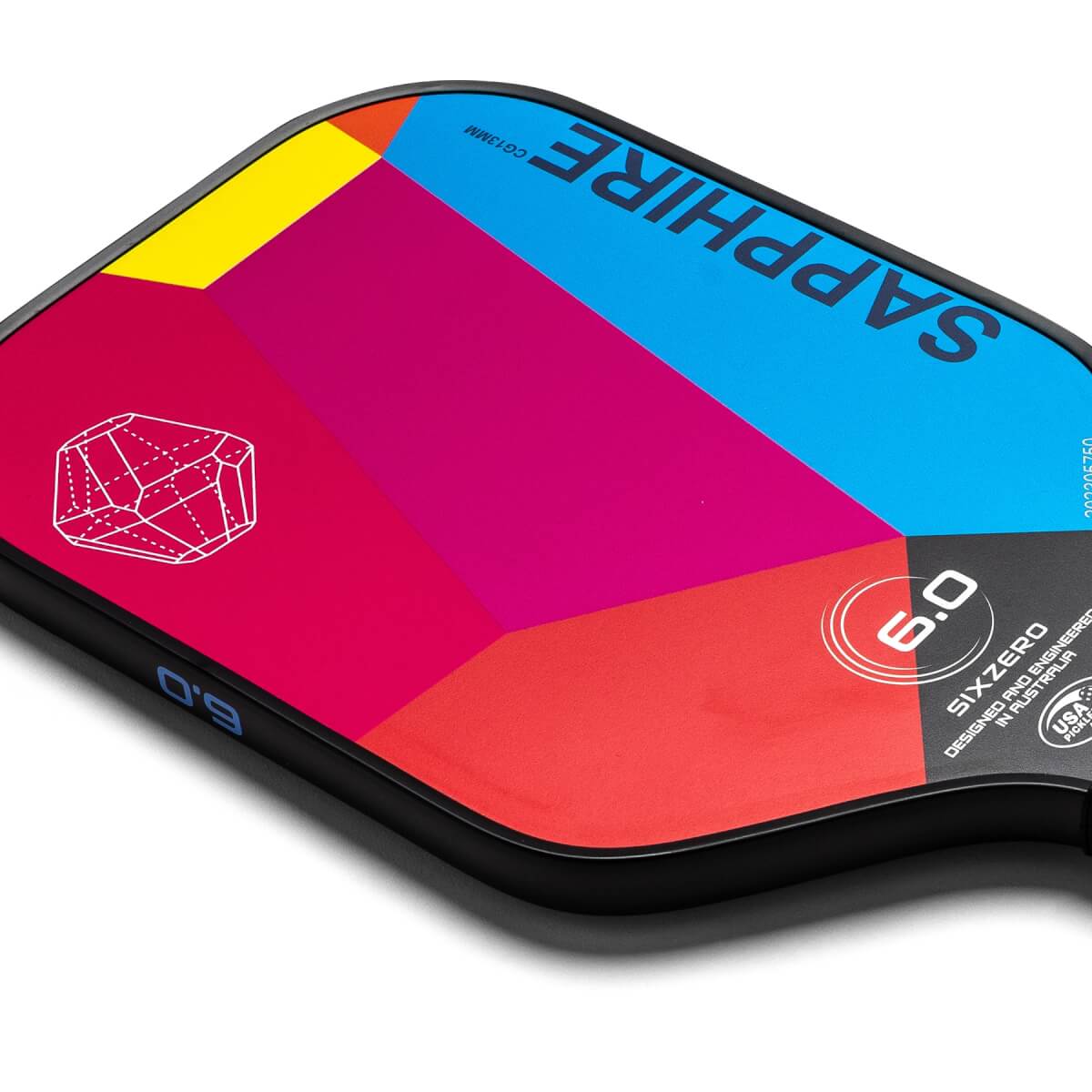 Six Zero Sapphire Carbon Fiber Pickleball Paddle: Image #438109