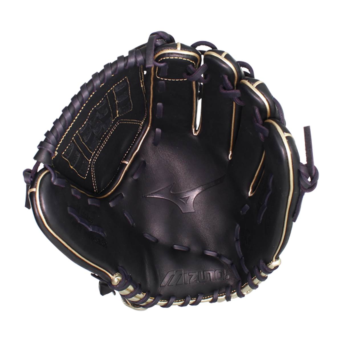 Mizuno MVP Prime SE 14'' Slow Pitch Softball Glove: GMVP1400PSES8  Black/Gold: Image #380317