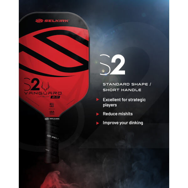 Selkirk VANGUARD 2.0 S2 Lightweight Carbon Fiber Pickleball