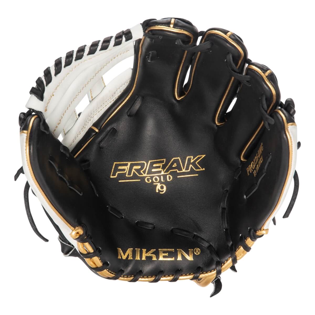 Miken Pro Series Freak Gold 13.5" Slow Pitch Softball Glove: PRO135-BWG: Image #421457