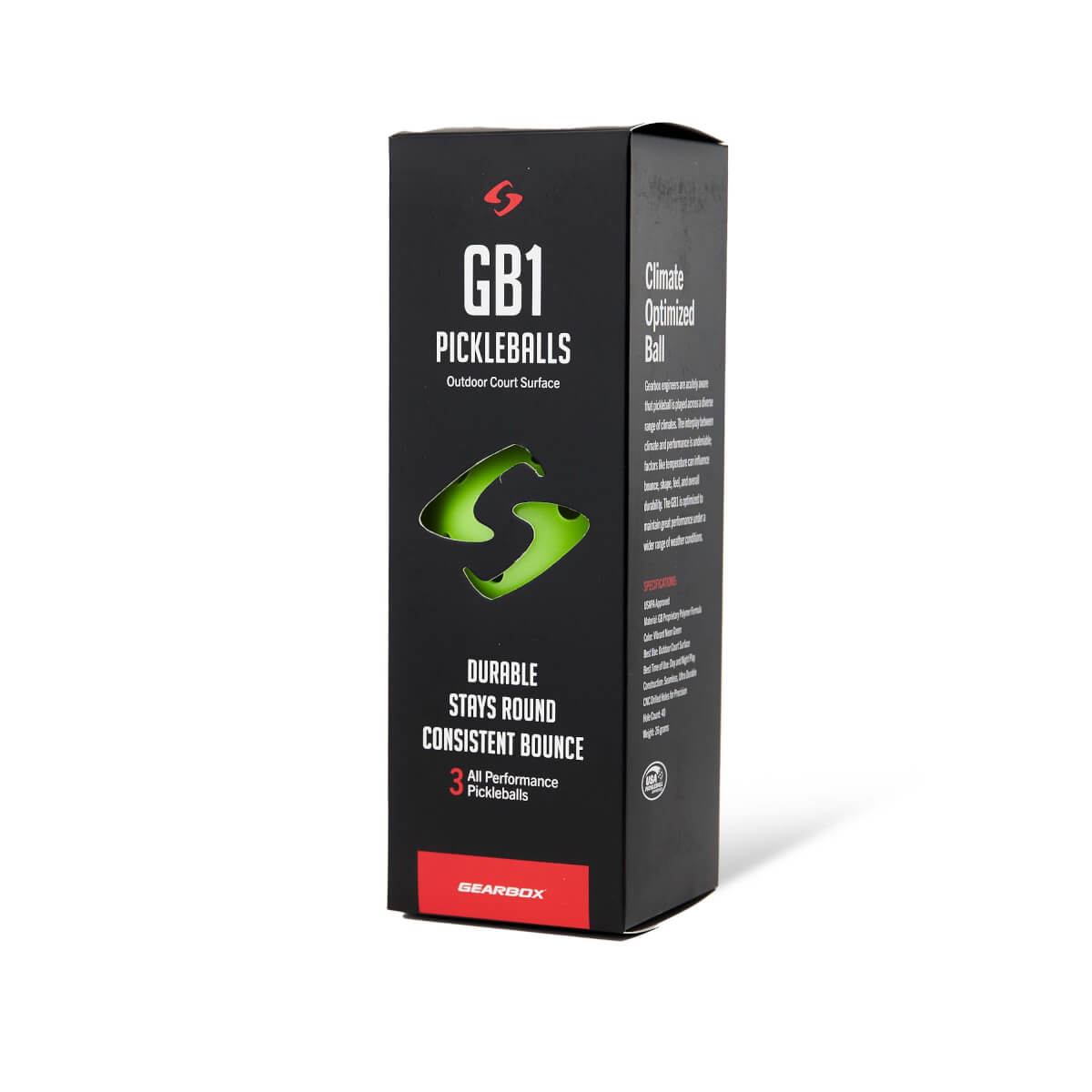 Gearbox GB1 Outdoor Pickleballs 12-Pack: Image #439953