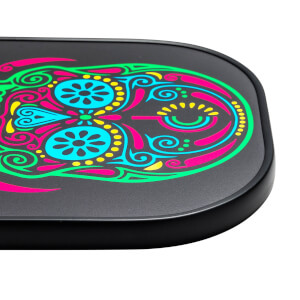 Vulcan Paddle Candy "Sugar Skull" Middleweight Carbon Fiber Pickleball Paddle: Image #431950