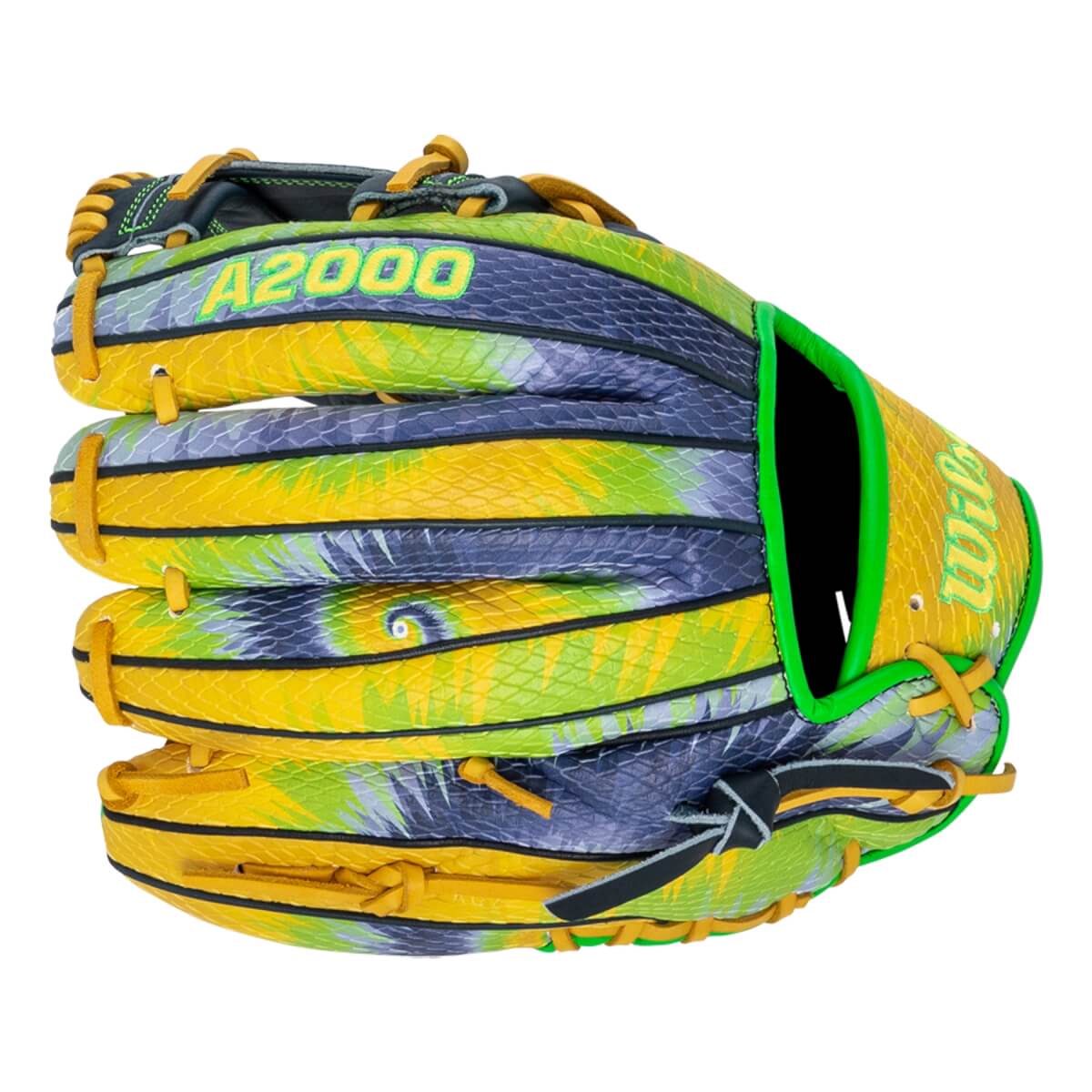 ワイワイバンバンワイバババーン Wilson A2000 Super SnakeSkin 1786 Bananas Tie Dye 11.5
