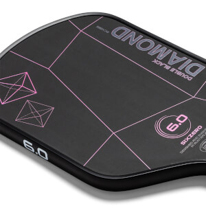 Six Zero Double Black Diamond Control 14mm Carbon Fiber Pickleball Paddle: Image #462250