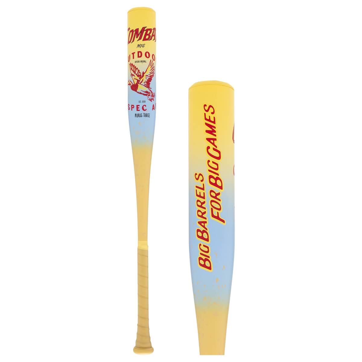 COMBAT MFG Spec A1 Big Barrels BBCOR Baseball Bat: CBB6GUN3: Image #466628