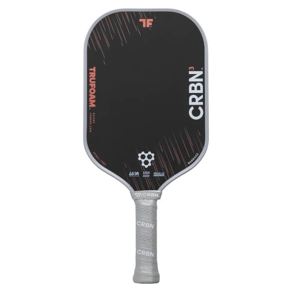 BLACK FISH カーボンパドル CRBN³ TruFoam Barrage Carbon Fiber Pickleball Paddle | JustPaddles.com