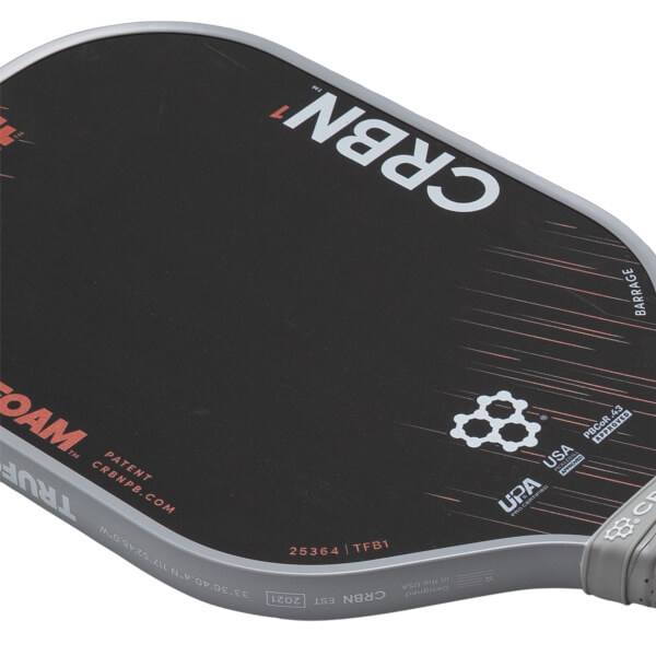 CRBN¹ TruFoam Barrage Carbon Fiber Pickleball Paddle | JustPaddles.com