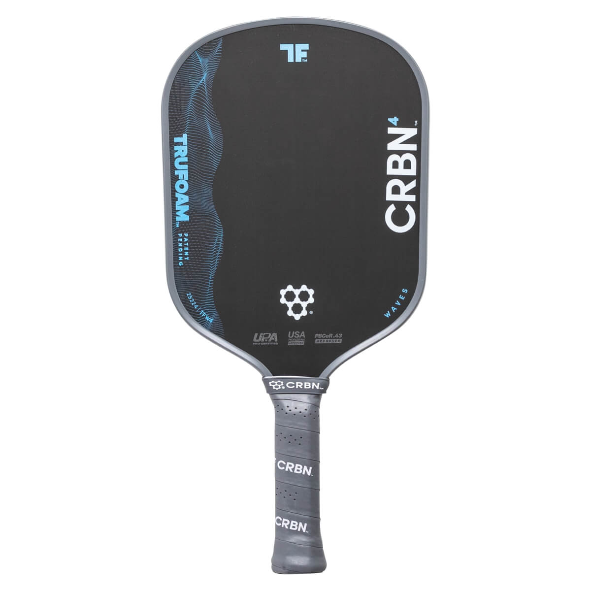 CRBN⁴ TruFoam Waves Carbon Fiber Pickleball Paddle: Image #462435
