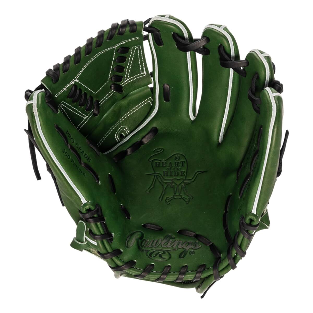Rawlings Heart of the Hide Military Green 11.75" Baseball Glove: PRO205-30MG: Image #437761