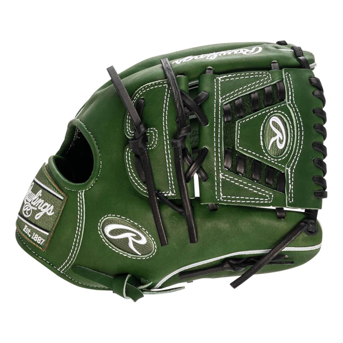 Rawlings Heart of the Hide Military Green 11.75" Baseball Glove: PRO205-30MG: Image #437763