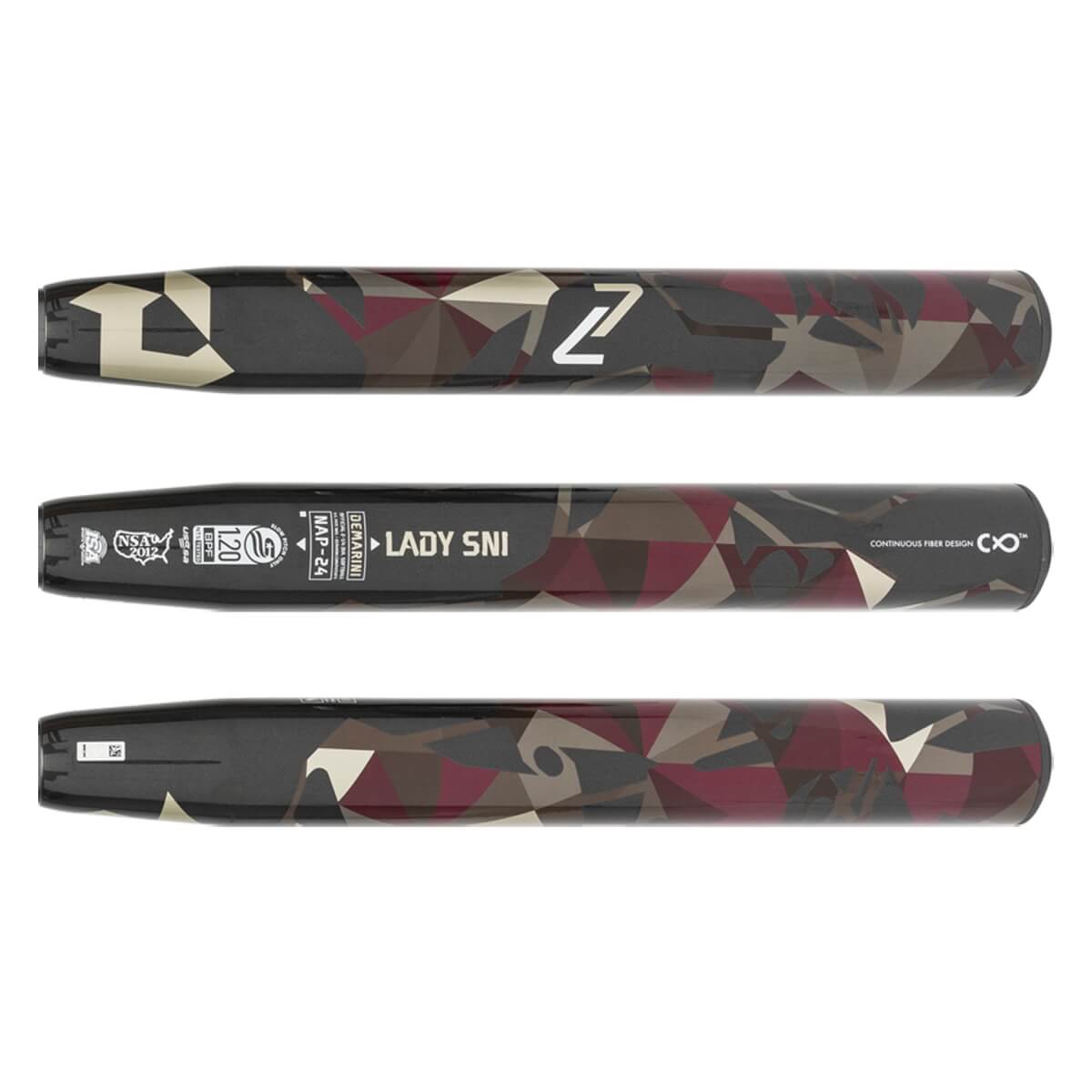 DeMarini Nautalai Lady SNI 13.5" Midload USSSA Slow Pitch Softball Bat: WBD2451010: Image #440334