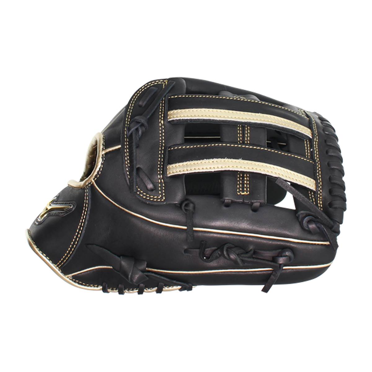 Mizuno MVP Prime SE 13'' Slow Pitch Softball Glove: GMVP1300PSES8 Black/Gold: Image #383246
