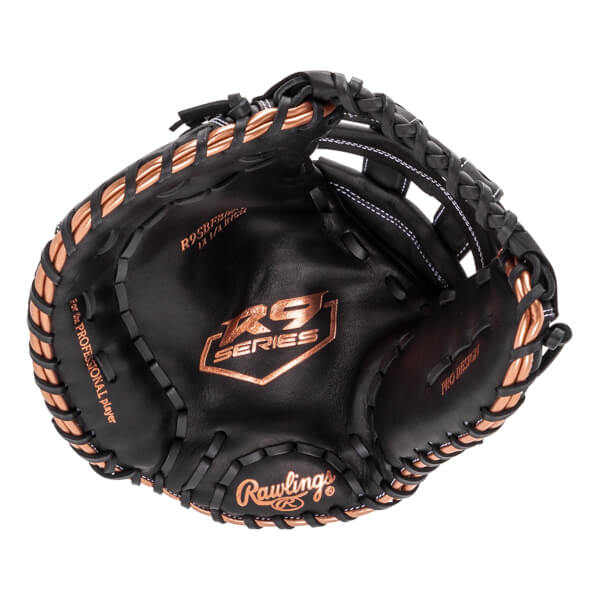 Rawlings R9 12.5" Fastpitch Softball First Base Mitt: RR9SBFBM-17B: Image #447622