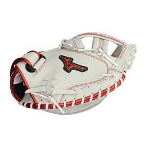 Mizuno MVP Prime SE 34'' Fastpitch Cather's Mitt: GXS50PSE8 White/Red: Image #380252