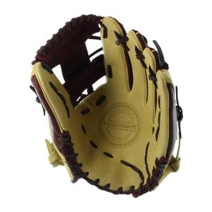 Under Armour Genuine Pro 11.5" Baseball Glove: UAFGGP-1150I Black Cherry | Cream: Image #317372