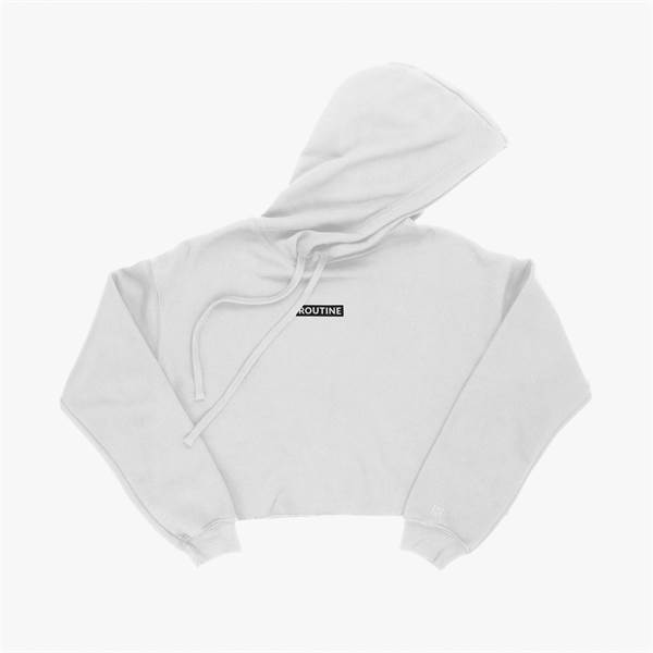 Box Logo Cropped Hoodie