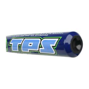 Side view of a blue softball bat with TPS logo and 1.20 BPF NSA AND ISA APPROVED text.