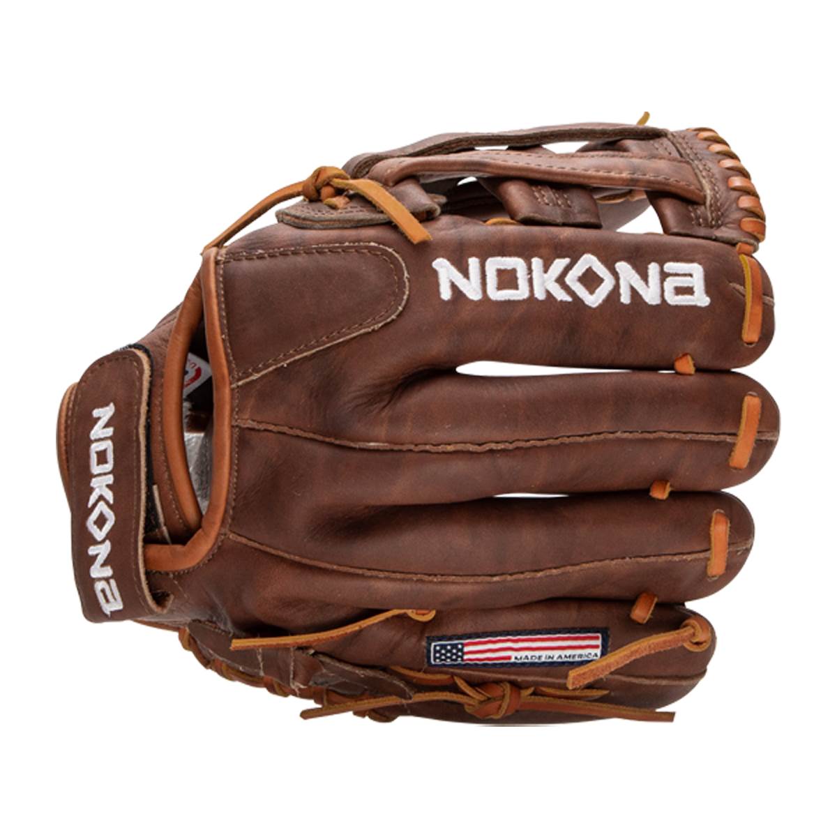 Nokona Walnut 12" Fastpitch Softball Glove: W-V1200H: Image #407419