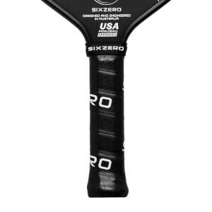Six Zero Double Black Diamond Elongated 15mm Carbon Fiber Pickleball Paddle: Image #448269