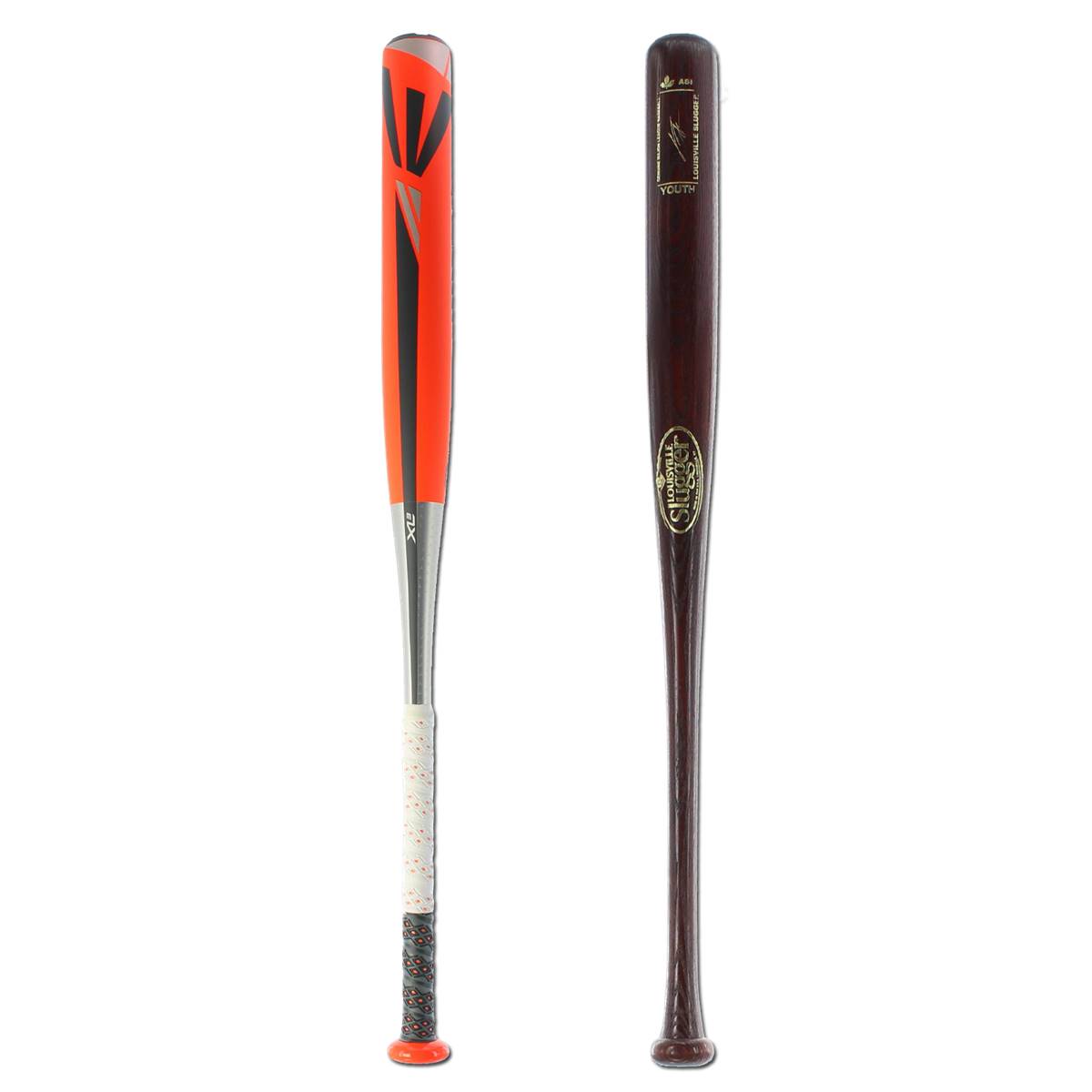 Bat Pack Easton XL3 and Louisville Slugger Ash Youth Baseball Bats