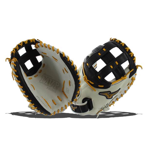 Mizuno MVP Prime SE Fastpitch Catchers Mitt: GXS50PSEF4- Silver/Black: Image #309535