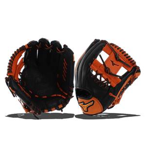 Mizuno MVP Prime SE Baseball Glove: GMVP1154PSE4- Black/Orange: Image #308968