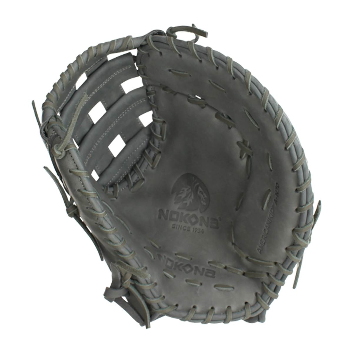 Nokona American Kip 13" Baseball First Base Mitt: A-N70HGR: Image #386276